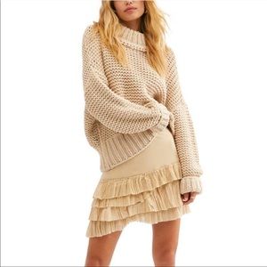 NWT Free People My Only Sunshine Sweater Tan